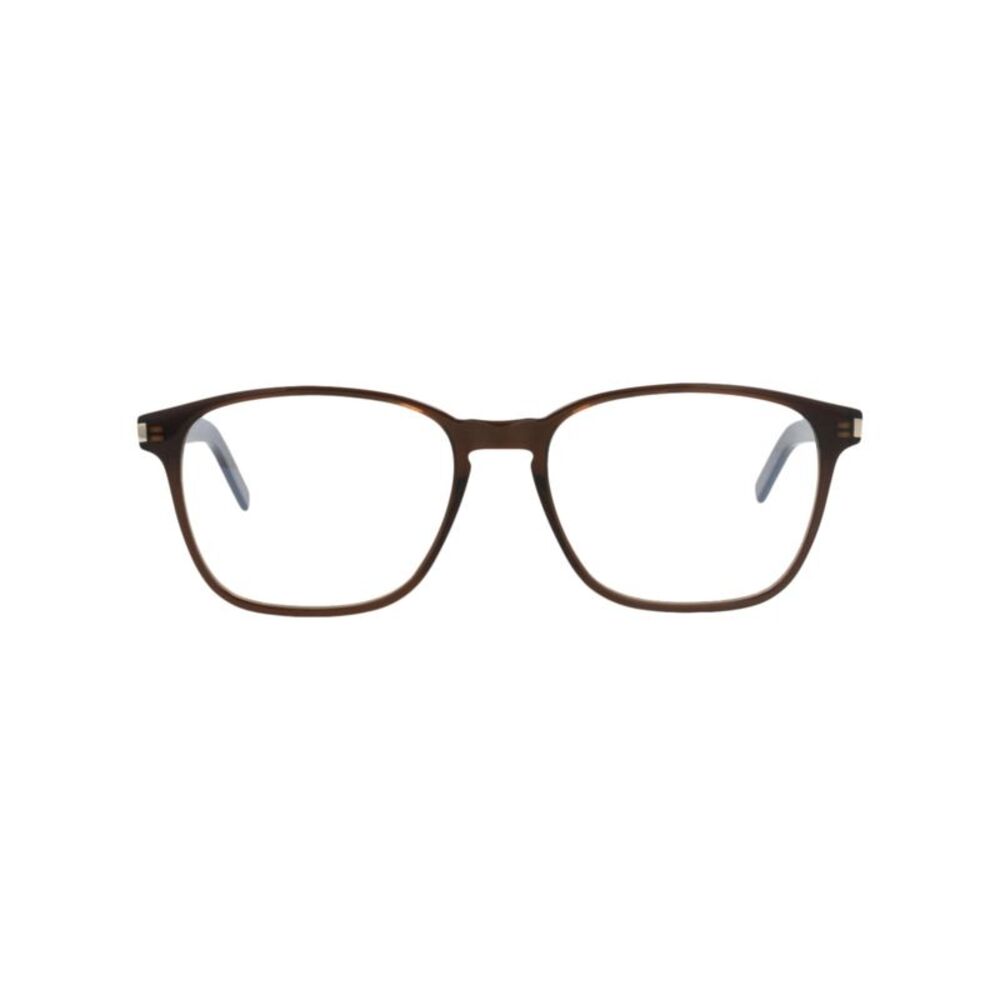 Saint Laurent Square-Frame Acetate Optical Frames Brown Unisex-Adult